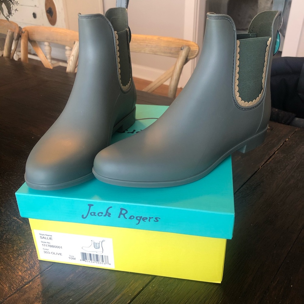 Jack Rogers Sallie Rain Boots NIB